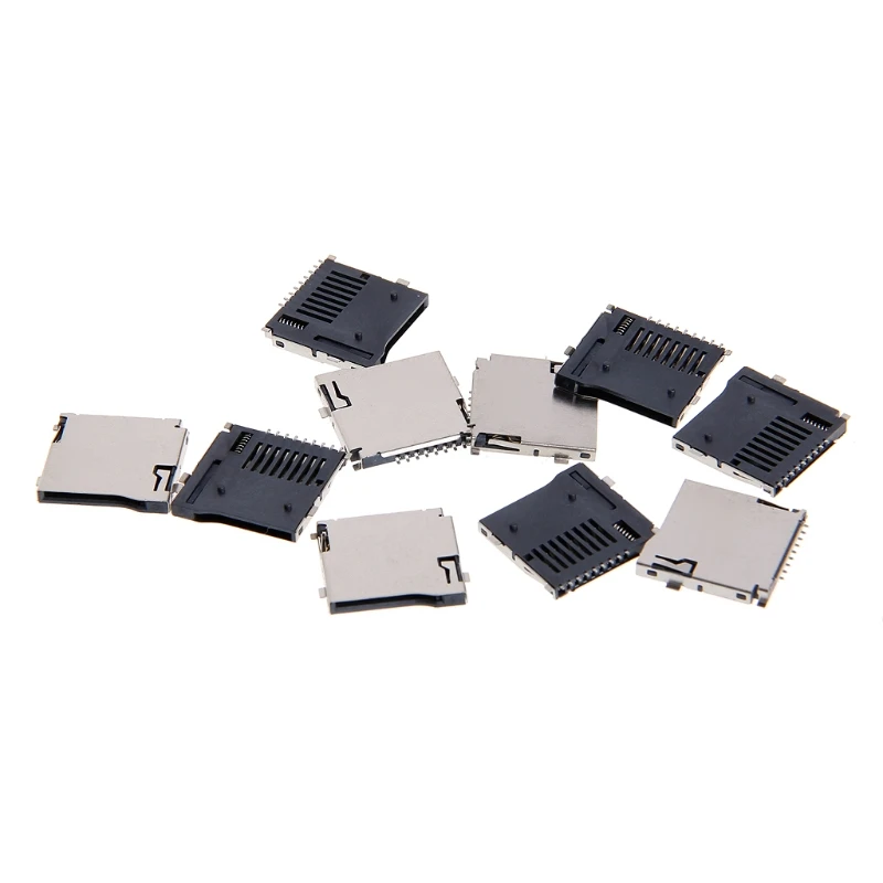 

10PCS Push-Push Type TF Card Socket Adapter Automatic PCB Connector R9JF