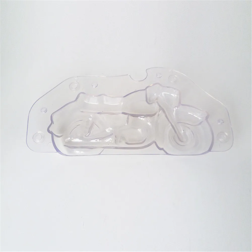 3D Motorcycle Chocolate Molds Cake Decoration Baking Pastry Tools Mold Plastic Polycarbonate Form for Bakery