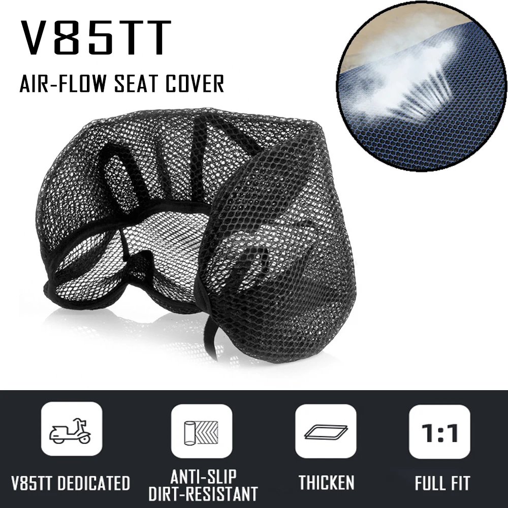 

Motorcycle Seat Protect Cushion Air-Flow Seat Cover For Guzzi V85TT 2021 2020 2019 Nylon Fabric Saddle Cooling Honeycomb Mat