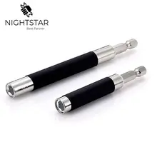 2 шт 1/" 6,35 мм шестигранный хвостовик держатель бит быстросъемный отвертка держатель бит 80+ 120 см винт держатель бит отверстие искатель магнитное бит