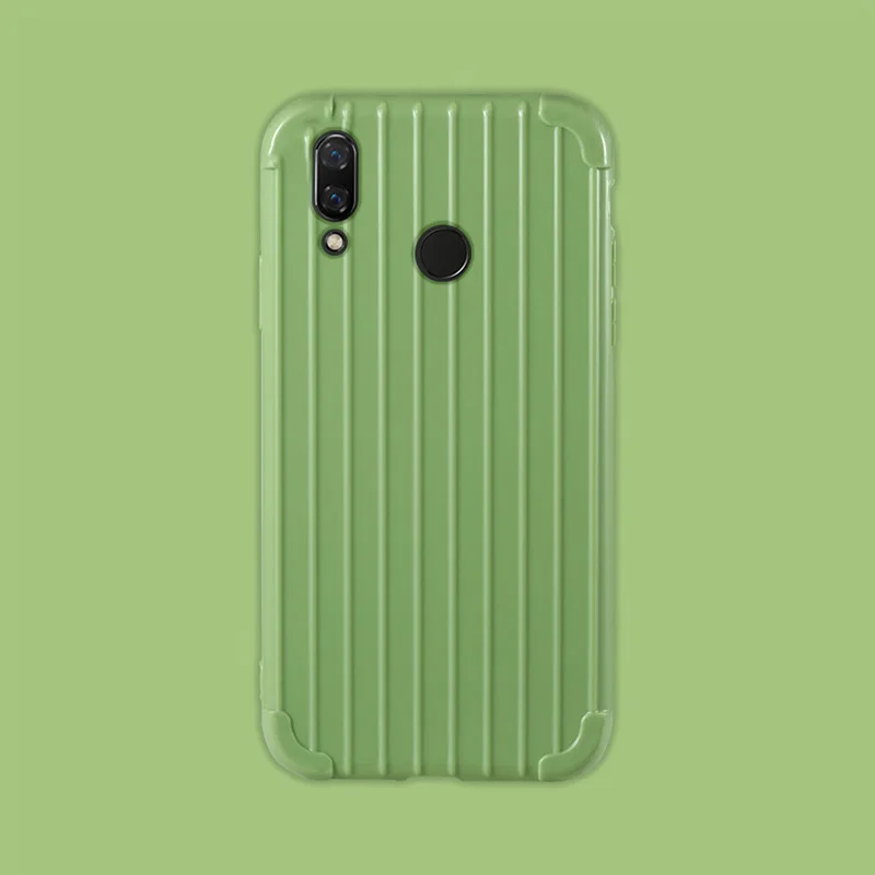 green Роскошный чехол для huawei honor 8X, Модный милый чехол для телефона, силиконовый чехол для huawei honor 8x, fundas Coque - Цвет: green