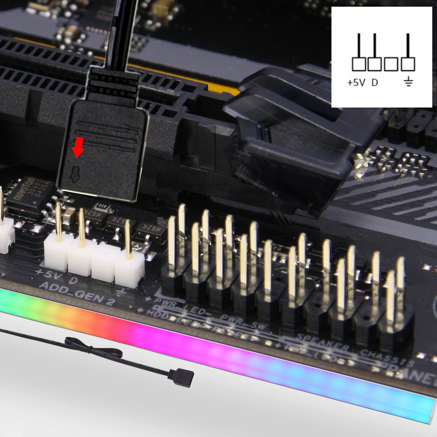 methodologie Inloggegevens Charles Keasing 5V 3 Pin addressable LED headers WS2812b RGB LED Strip PC for ASUS AURA  SYNC / MSI Mystic Light Sync / GIGABYTE RGB Fusion 2.0|LED Strips| -  AliExpress
