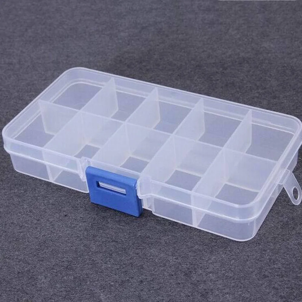 Lamondre 6 PCS Scatola di Plastica 15 Scomparti Organizer per Gioielli