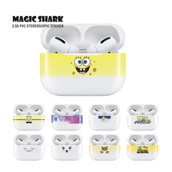 

Magic Shark Cute Cat Simpsons Minions Leopard Wood Print HD UV Ultra Thin Cover Flim Sticker Case for Apple Airpods Pro Earphone