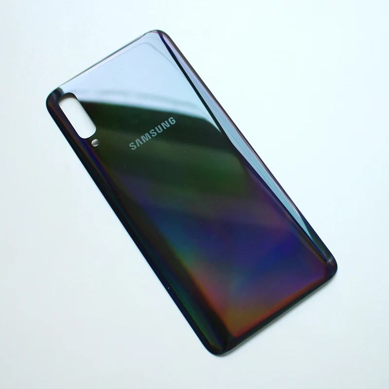 Samsung Galaxy A70 оригинальная задняя крышка для батареи задняя дверь Корпус 3D Стекло Замена Ремонт Часть защитный чехол с логотипом
