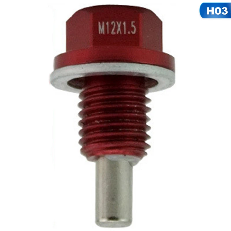 M12* 1,5 мм/M12*1,25 мм/M14*1,5 мм/M16*1,5 мм/M12*1,75 мм Магнитная дренажная масляная пробка и сливная гайка - Название цвета: M12 1.5mm