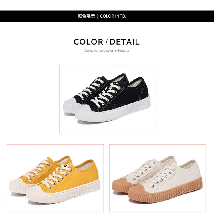

Fashion casual new all-around single shoes women's Simple and comfortable casual canvas shoes Lovely girls women's shoes LCAS18