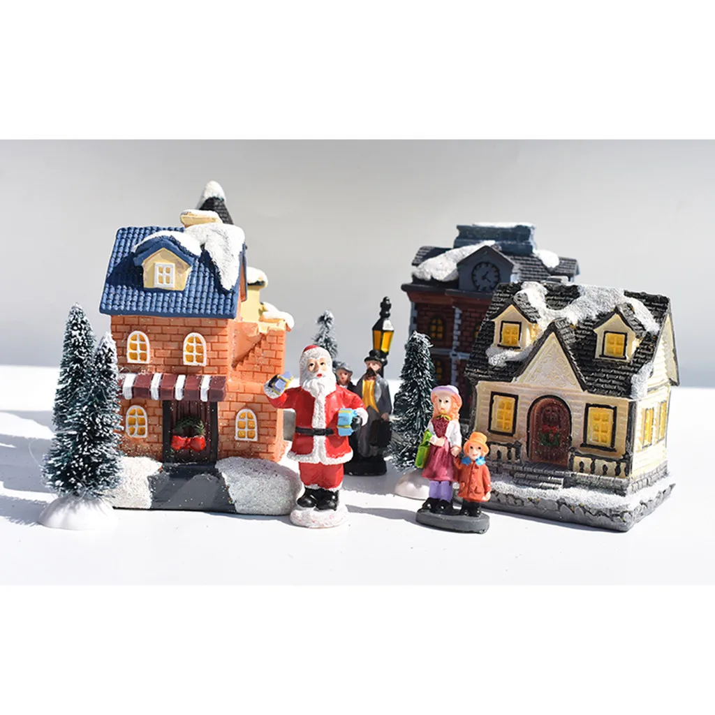 10 шт. миниатюрный светильник, мебель для дома, украшение из смолы, креативные рождественские подарки, игрушка, рождественский подарок, детский подарок, детские игрушки# E30
