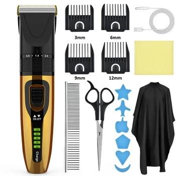 

Electric Hair Clipper Set Low Noise Hair Trimmer Cutting Machine Beard Shaver Trimer For Men Barber Hairs Shaving comb scissors