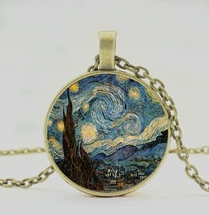 2019 кулон в виде звездной ночи ожерелье Бронзовый Ван Гога лучший подарок для