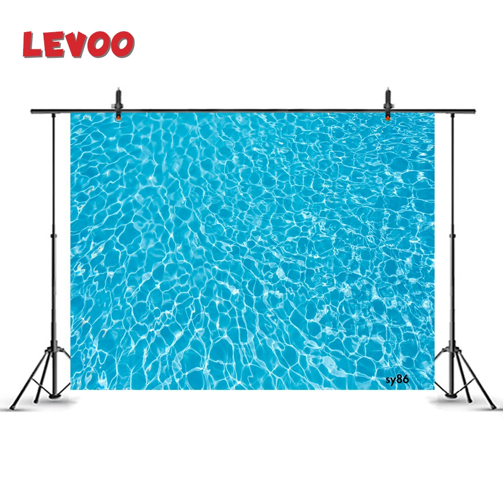Levoo Photo Background Blue Clear Ripple Water Surface Piscina Photography Background Studio Shoot Puntelli Photozone Vinyl