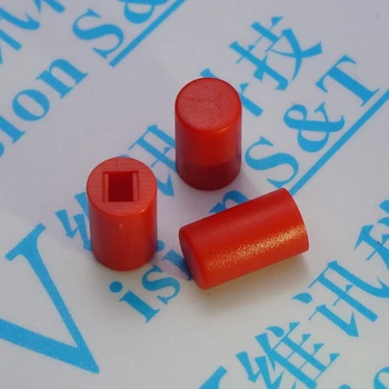 

20pcs/lot Red Self Locking Switch Caps Plastic Cap Hat for 6*10 mm Tactile Push Button Switch Cover For Arduino