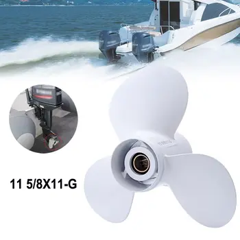 

3 Blades 11 5/8 x 11G Propellers Prop Aluminum Outboards Propeller White Spline Marine Propeller Boat Parts For Yamaha 40-60HP
