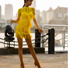 Бренд 3 цвета платье для латинских танцев платье для женщин девочек высокого качества платье с кисточками Румба латиноамериканские танцы платье