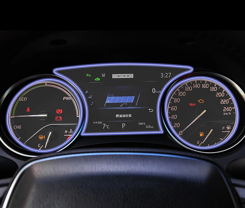 Мягкая защитная пленка HD для приборной панели автомобиля 3 шт./компл. Toyota/Daihatsu