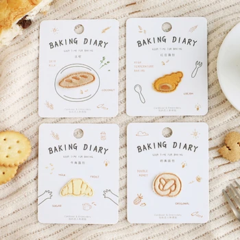 

ERAL card love Embroidery cloth Stickers. Lovely bread pattern. Covering of clothes stains. Decoration of schoolbags and shoppin