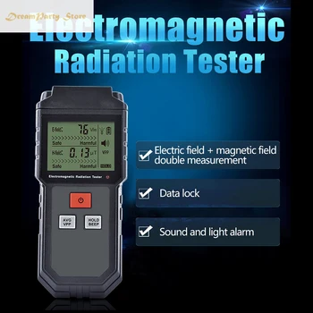 

ET825 Handheld EMF Meter & Battery Electromagnetic Field Radiation Tester Mini Digital LCD Detector Dosimeter for Computer Phone