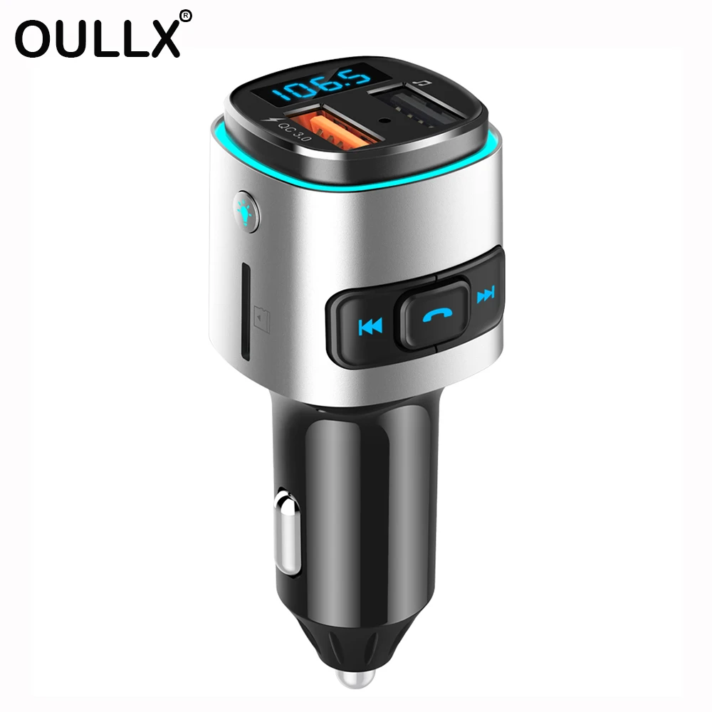 Автомобильное зарядное устройство OULLX QC3.0 3 1 а с USB Bluetooth автомобильный комплект