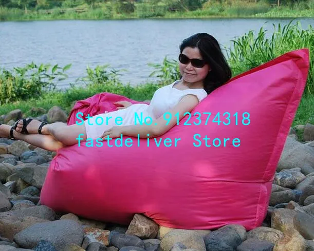 Modern Lounger Floating Huge Bean Bag Outdoor Waterproof Swimming Pool Bean Bag Bed coveronly 