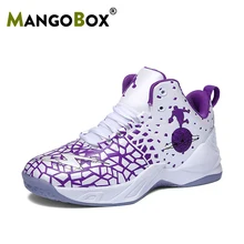 Мужская баскетбольная обувь спортивные кроссовки фиолетовые всесезонные уличные баскетбольные ботинки противоскользящая спортивная обувь для мужчин