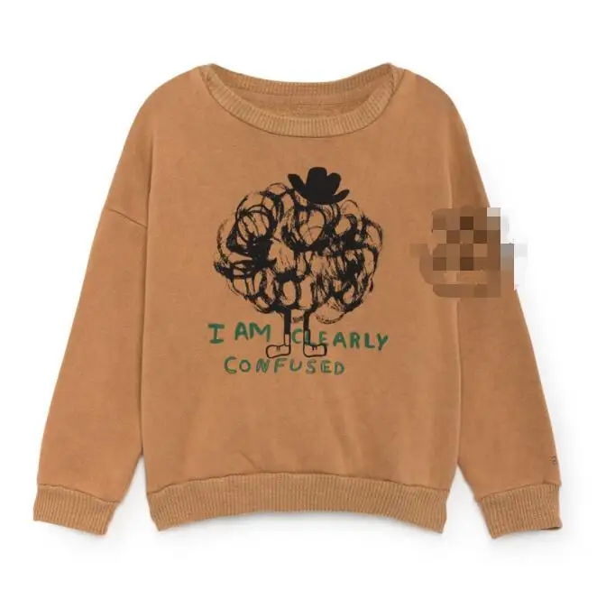BO kids/Коллекция года, Осенние свитшоты для маленьких мальчиков свитер для маленьких девочек Одежда для мальчиков с героями мультфильмов детские топы для девочек - Цвет: 18