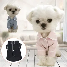 Новинка весна осень собака рубашка мягкий шелк собачья одежда собаки йоркширский терьер костюмы Щенок Одежда для чихуахуа Французский бульдог