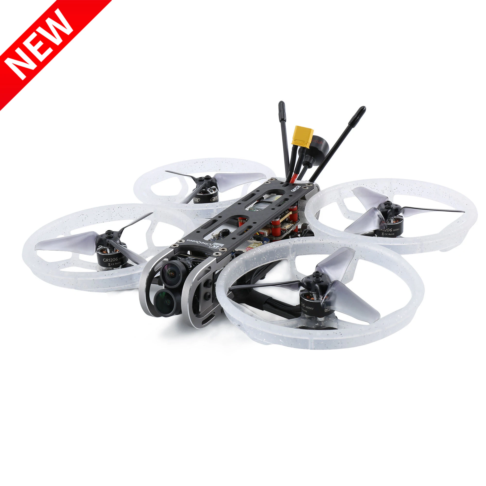 Новое поступление GEPRC CineQueen Runcam гибридная 4K камера 3 дюйма CineWhoop стабильный V2 F4 ESC 1206 кв мотор для RC FPV гоночный Дрон