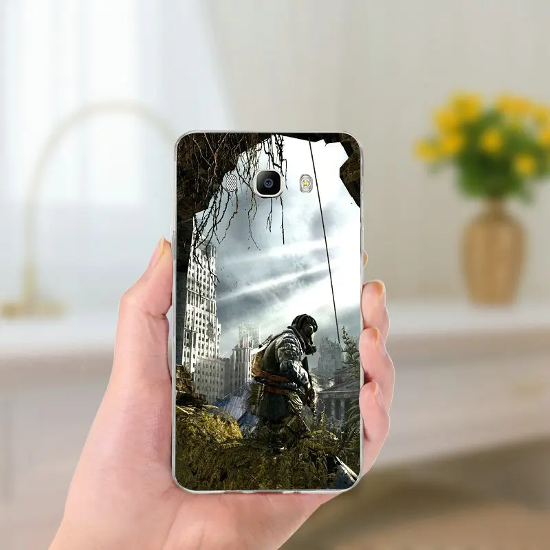 Picture 2 Силиконовый чехол-накладка из мягкого ТПУ прозрачные телефонные чехлы для Samsung Galaxy J1 J2 J3 J5 J7 корпус под плетенную сумку Горячая игра Метро 2033 крышка - Цвет: Picture 2