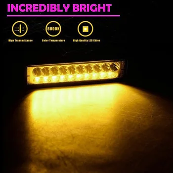 

6 Inch LED Work Light 20W 10000LM Waterproof Rust-proof Adjustable Lamp