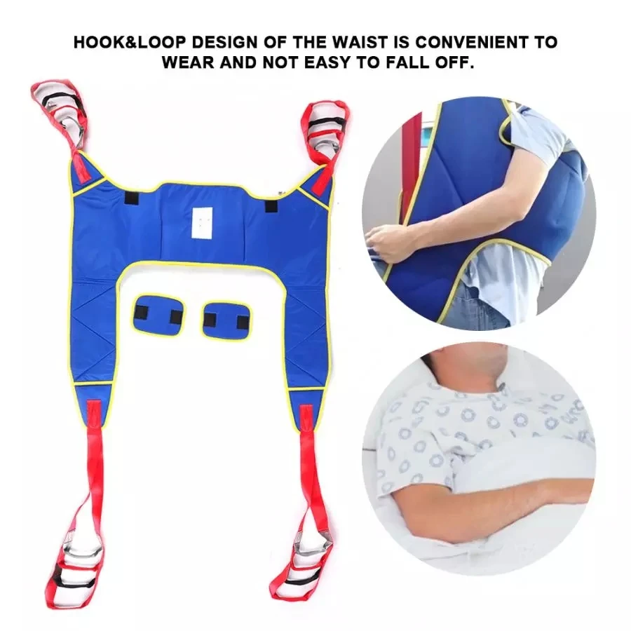 Adjustable Patient Transfer Belt Lift Sling Assistant Rehabilitation Belt Walk Trainer Leg Trainers for Disabled Patient Walking 3
