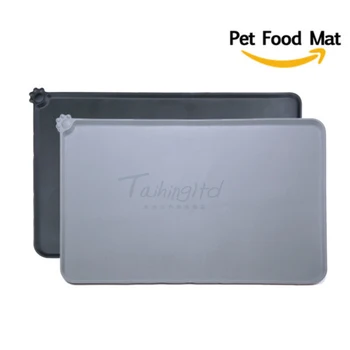 

Waterproof Silicone Pet Mat PVC Dog Cat Food Mat Non-Slip Feeding Feeding Mat Pad Dish Bowl Food Feed Placement