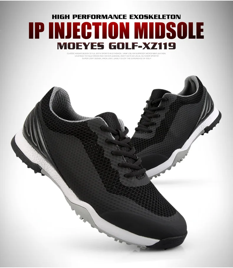 PGM Мужская 3D воздухопроницаемая водонепроницаемая обувь для гольфа мужская воздухопроницаемая обувь для гольфа XZ119