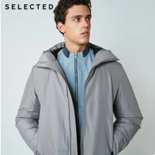 Красивый отборный мужской пуховик Средний стиль с капюшоном утка пальто зимняя одежда S | 418412507