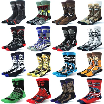 

Star Wars Jedi Knight Master Yoda C-3PO Wookiee Cosplay Socks Comics Women Men Force Awakens Socks Lovely Gifts