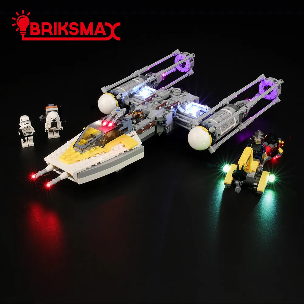

BriksMax Light Kit For Star War Y-Wing Star fighter 75172 Building Blocks Compatible Lighting Set (NOT Include Model)