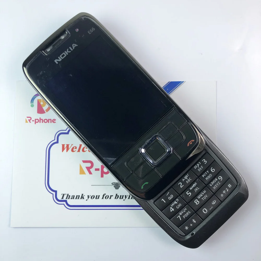 giffgaff refurbished phones Nokia E66 Refurbished Mobile Phone 2G 3G Slider Phone Arabic Russian Hebrew Keyboard Original Unlocked second hand iphone