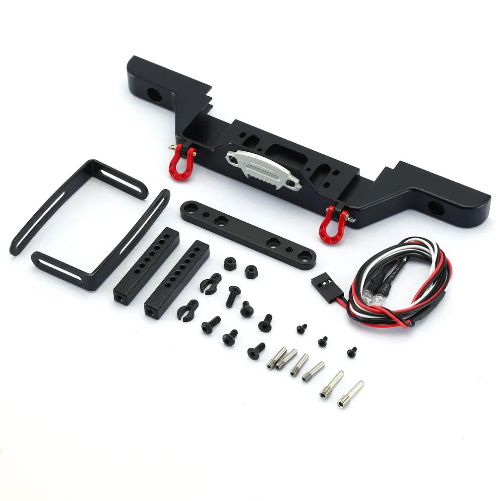 

Metal Front Camel Trophy Bumper Vehicle Mould Fittings With Light For TRX-4 Axial SCX10 1/10 RC Crawler Car