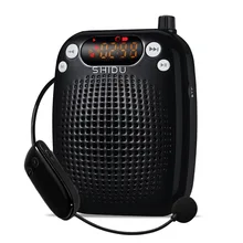 Портативный UHF мегафон с микрофоном беспроводной голосовой Усилитель Поддержка USB AUX tf музыкальный проигрыватель громкоговоритель для учителя промоутера