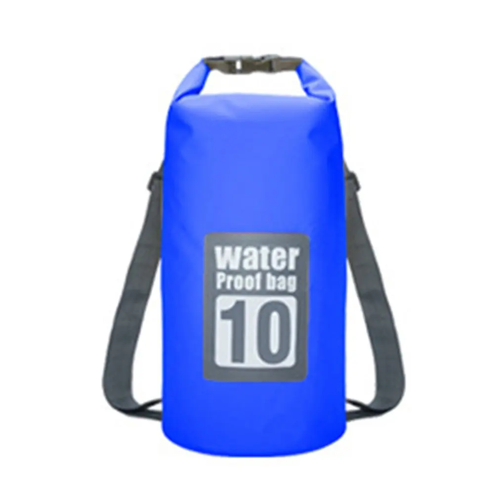 Dark blue 10L Уличные водонепроницаемые сумки для плавания, водостойкий рюкзак для плавания, складная дорожная сумка для хранения, большая емкость для катания на байдарках, рафтинг - Цвет: Dark blue 10L