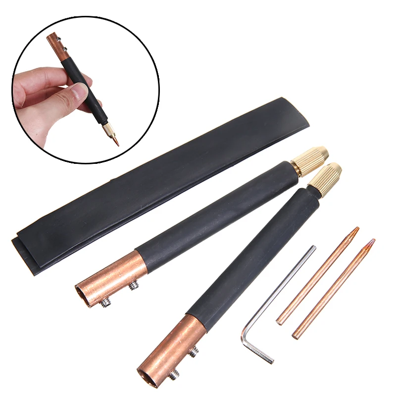 DIY Spot Welding Machine Copper Handheld Spot Welding Pen/Electric Welding Pen Hole Terminal Connector For Solder Welding Tool