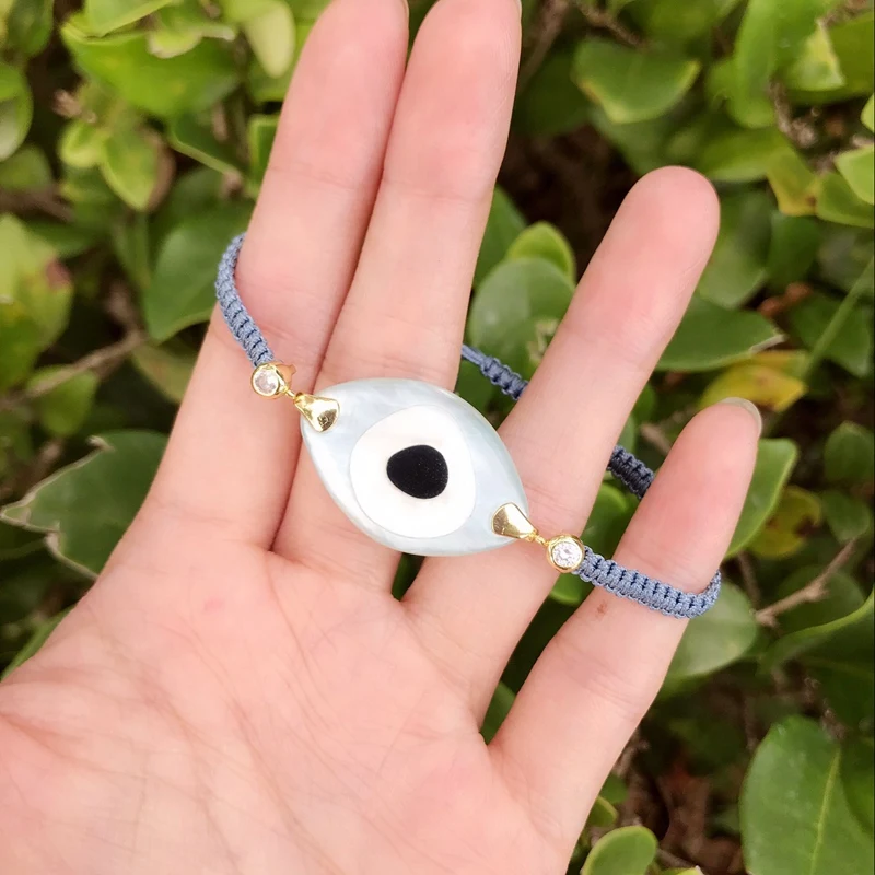 Турецкий Хрустальный Браслет evil Eye Pusera, новинка, модные бусы из стекла и камней, женские браслеты, Bohe Bileklik, веревка, цепочка, ювелирные изделия