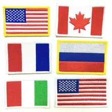 Флаг вышивки патчи с крюком и петлей или пришить на нас патчи производитель может сделать индивидуальный дизайн