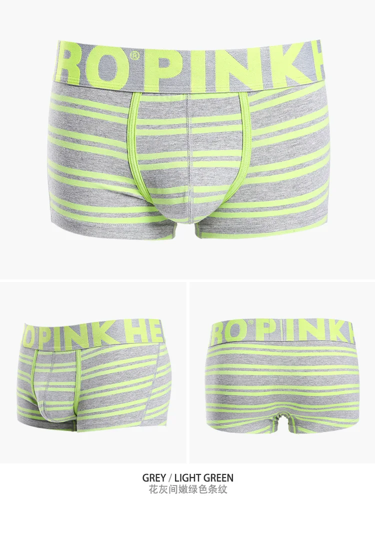 PINKHERO Fashion Striped Male Underpants For Men,Including High Quality  Comfortable Cotton Boxer Briefs And Men's Panties best boxer briefs for men