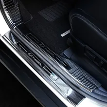 Автомобильный Стайлинг для Mitsubishi Outlander 2013- нержавеющая сталь порога Накладка панели удар шаг протектор Порог