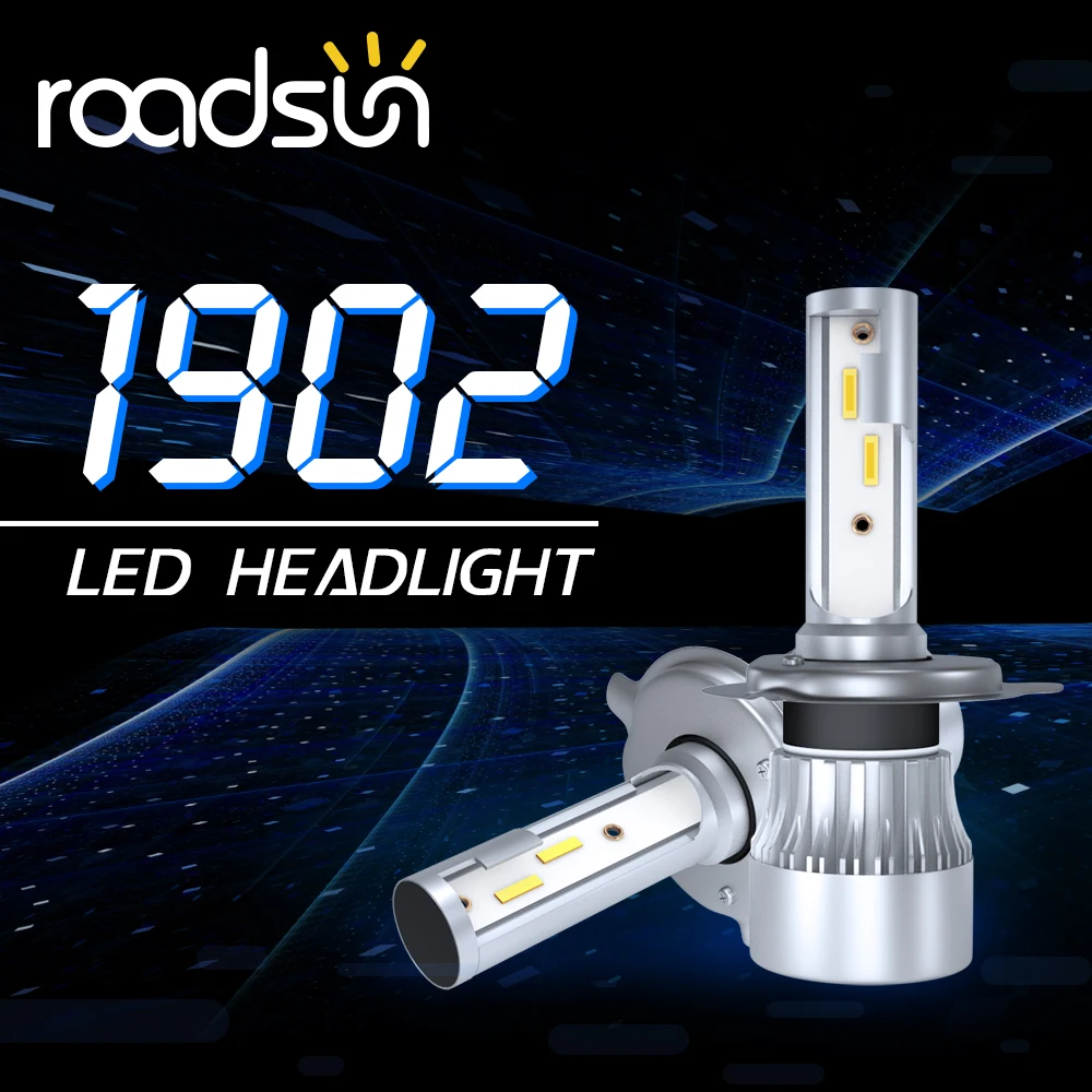 LED Headlight Bulbs H8 H9 H11 12V 9005 9006 H4 H7 H1 CSP Chips 72W 12000LM Mini Size Car LED Lamp 6000K LED Hot Sale No1
