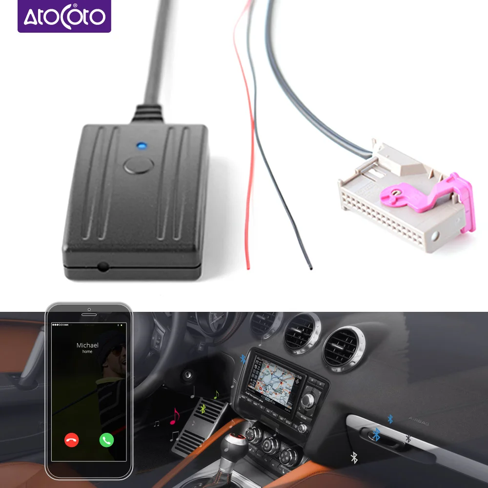 Bluetooth 5 0 автомобильный комплект для телефонных звонков и громкой связи Audi RNS E