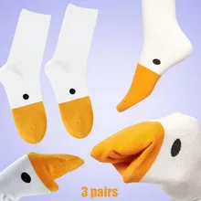 3 пары, милые носки унисекс с изображением головы животных носки забавная Новинка, милые спортивные зимние носки уличная одежда, чулочно-носочные изделия в стиле Харадзюку