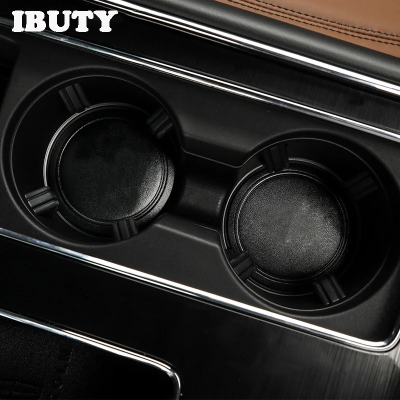 For Lincoln Aviator 2020 Leather Door Slot Mat Car Water Cup Anti-Skid Mat Central Control Interior Decorative Dust-Proof Mat