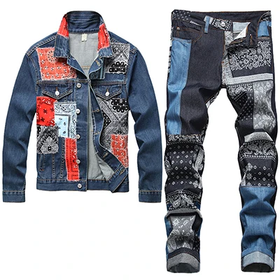 Denim Jacket + Stitching Jeans 