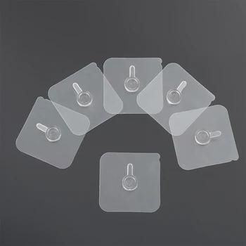 

2/4pcs No Drill Self Adhesive Hook Holder Seamless Strong Wall Hanger Hanging kits For Photo Frame Painting Picture Poster Clock